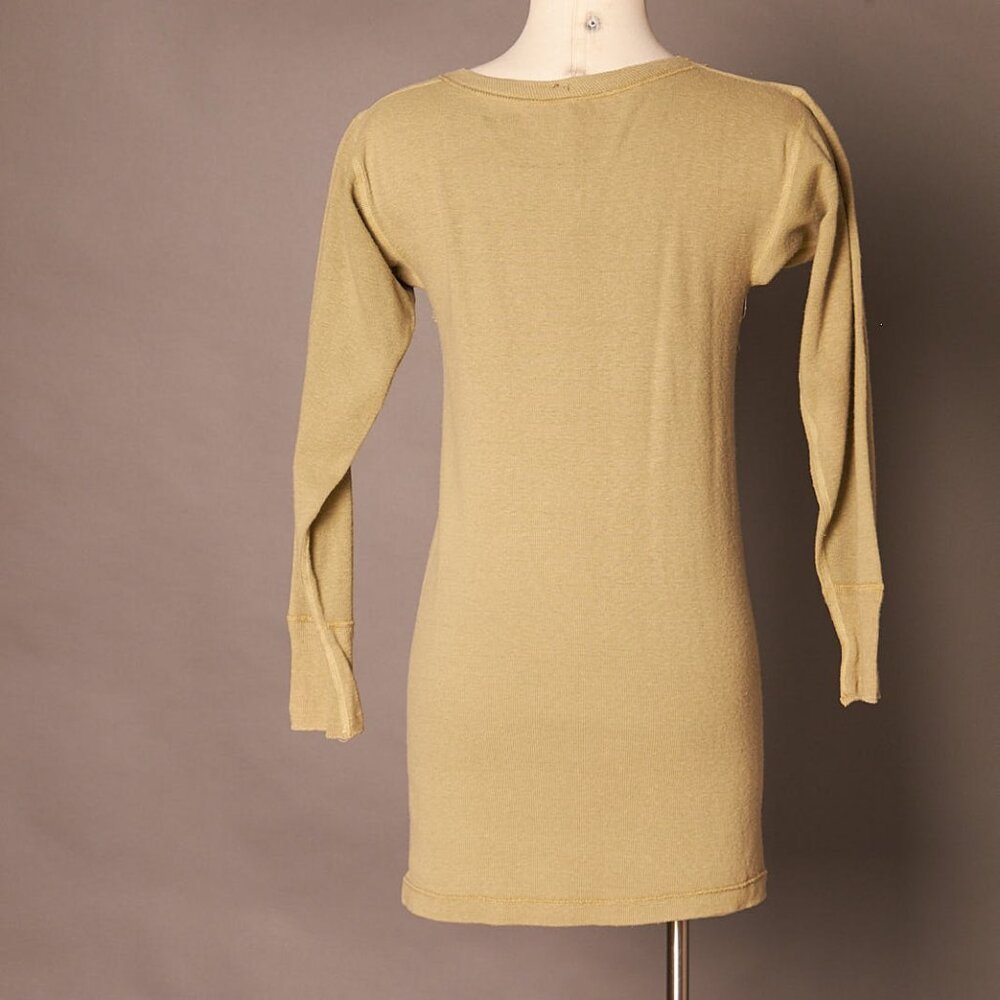 1960s Green Military Thermal Under Shirt